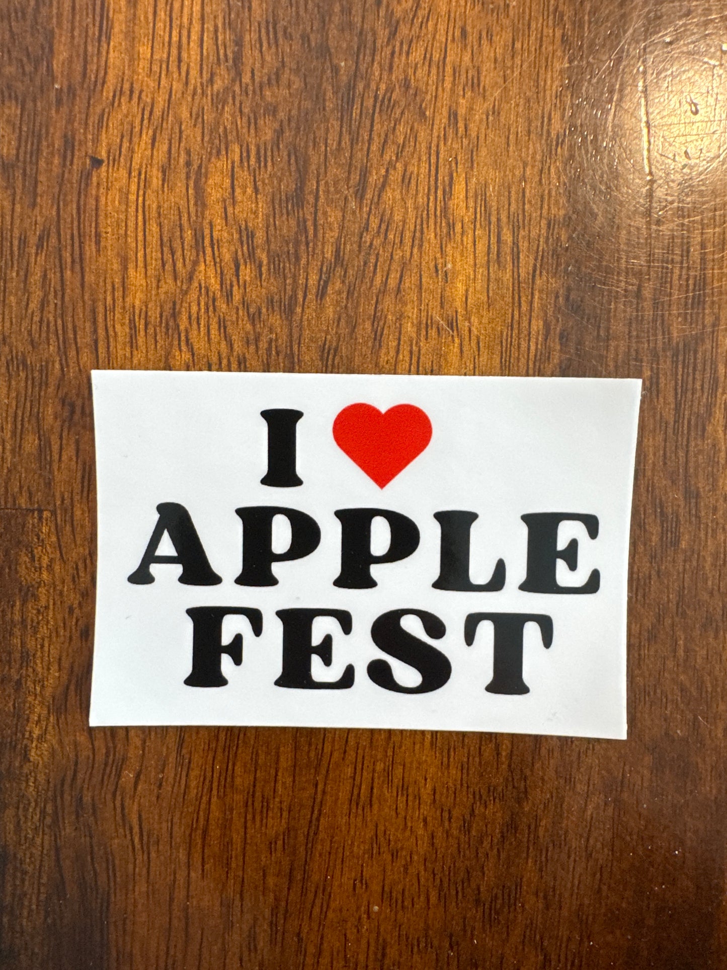 Sticker I ❤️ Apple Fest 3x2