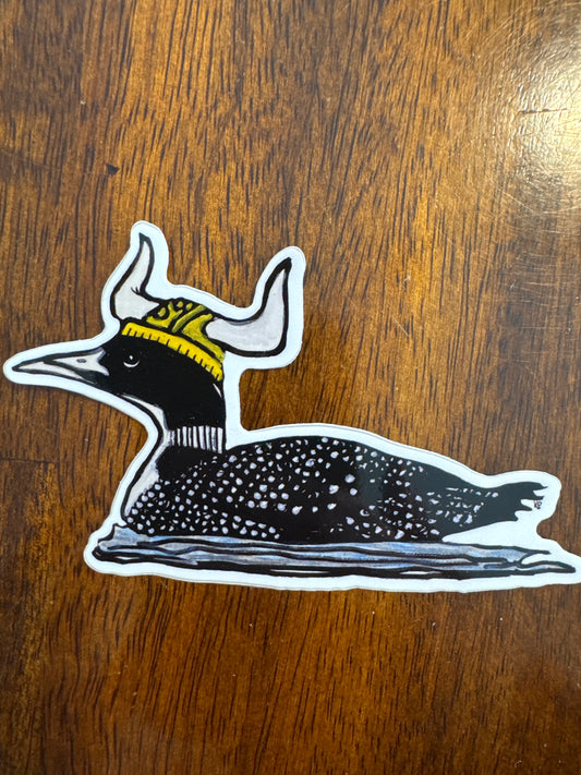 Sticker Viking Loon 2.25x4