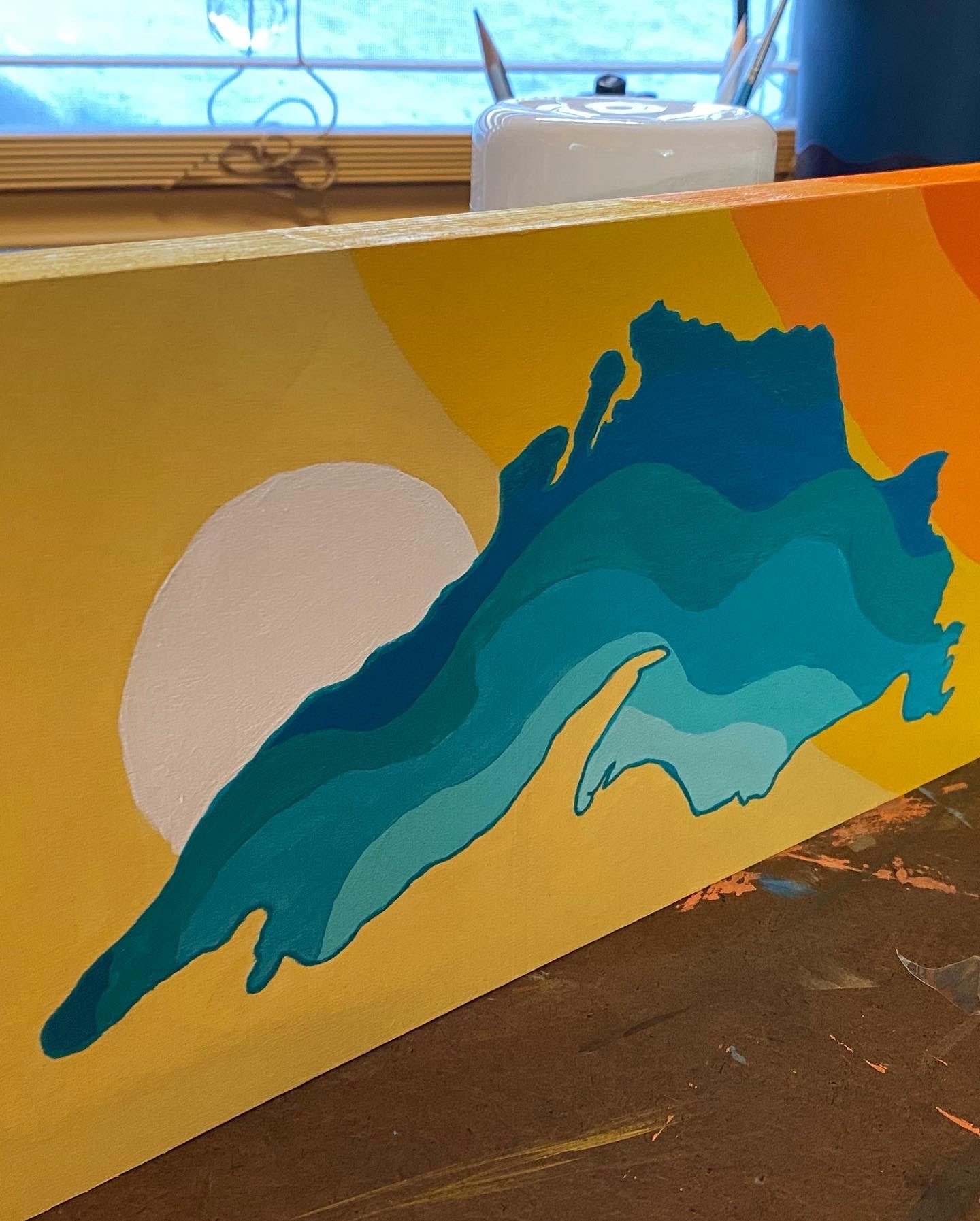 June 19th, Monday Night 6:30pm~KP Paint Party!!  Lake Superior Sunrise OR Wave Sunset Design!