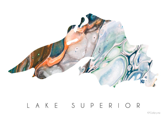 Print Lake Superior White 11 x 17