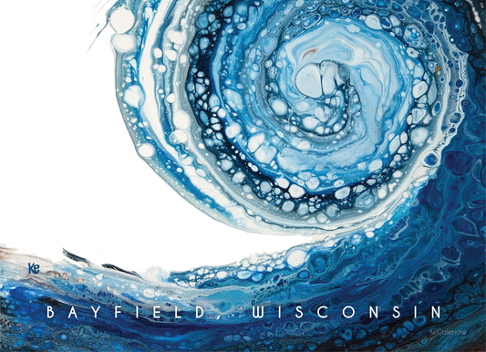 Card Bayfield, Wisconsin Wave 5 x 7